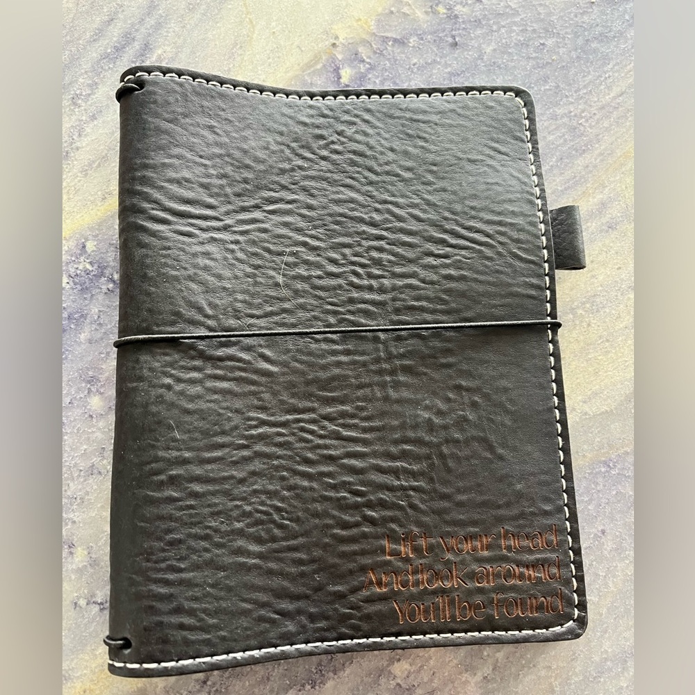 Chic Sparrow Travelers Notebook B6 Creme Black Beauty Heritage TN Planner New